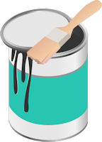 Fresh paint fumes, oil based paint is usually worst for toxic fumes